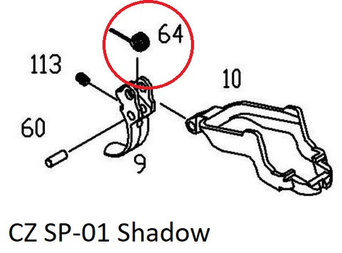 ASG (KJ) CZ SP-01 暗影扳机弹簧