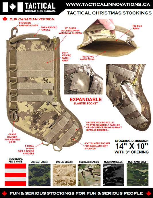 Tactical Christmas Stocking - Multicam Black