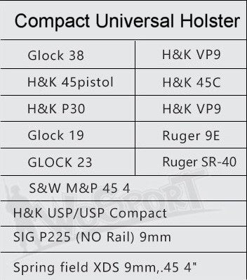 WOSport Universal Holster