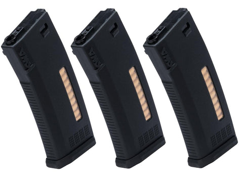 KWA MS120 mid-cap Mags for Electric M4 - (Pack of 3)