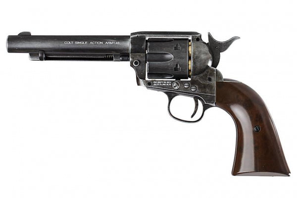 ＳＡＡ．４５ WinGun Colt SAA .45 Revolver Antique Black – 007 Airsoft Ltd.