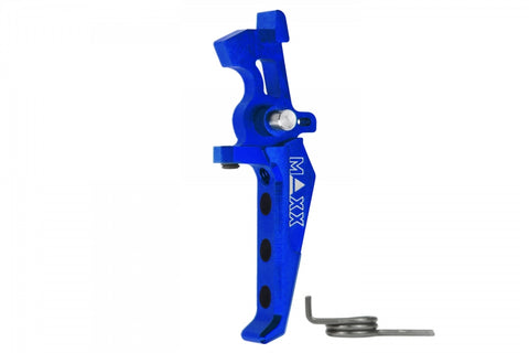 MAXX CNC Aluminum Advanced Speed Trigger (Style E) Blue