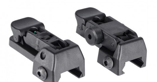 Nylon Flip Up Front and Rear Sights for RIS