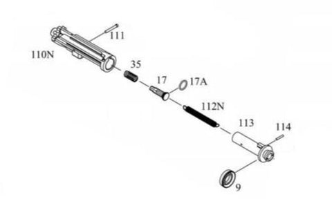 KJW M4 Vr3 Full Loading Nozzle / Cylinder kit