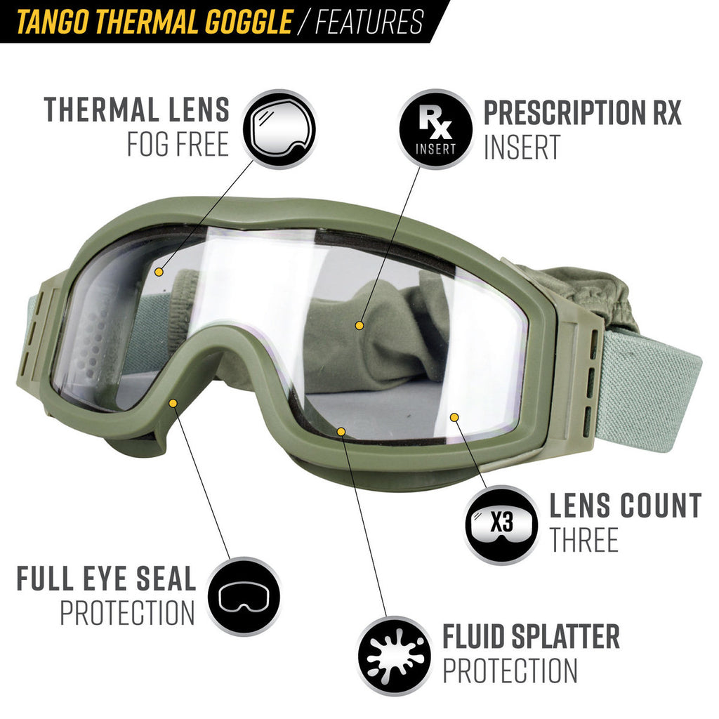 valken zulu goggles Valken Tango Thermal Goggles with 3 lenses and prescription insert and – 007 Airsoft Ltd